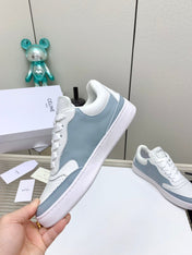 SNEAKER WITH TRIOMPHE IN AIR FORCE MIX WHITE CALFSKIN