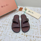 SANDALS IN BROWN CALFSKIN