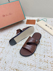 SANDALS IN WHITE SNAKE EMBOSSED CALFSKIN