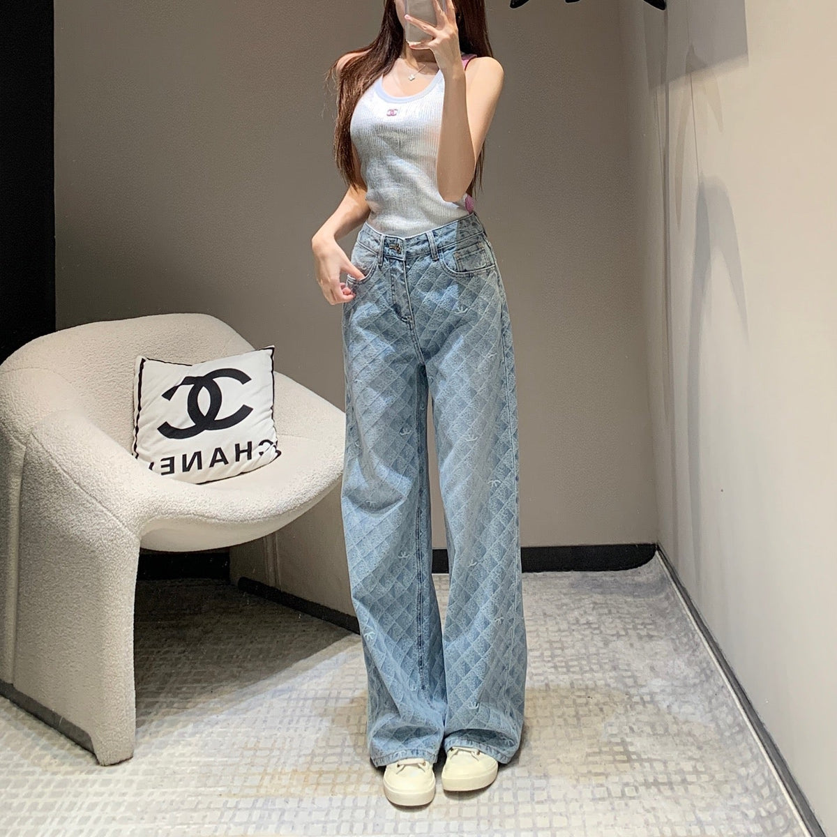CC Jeans In Light Blue Denim Fabric