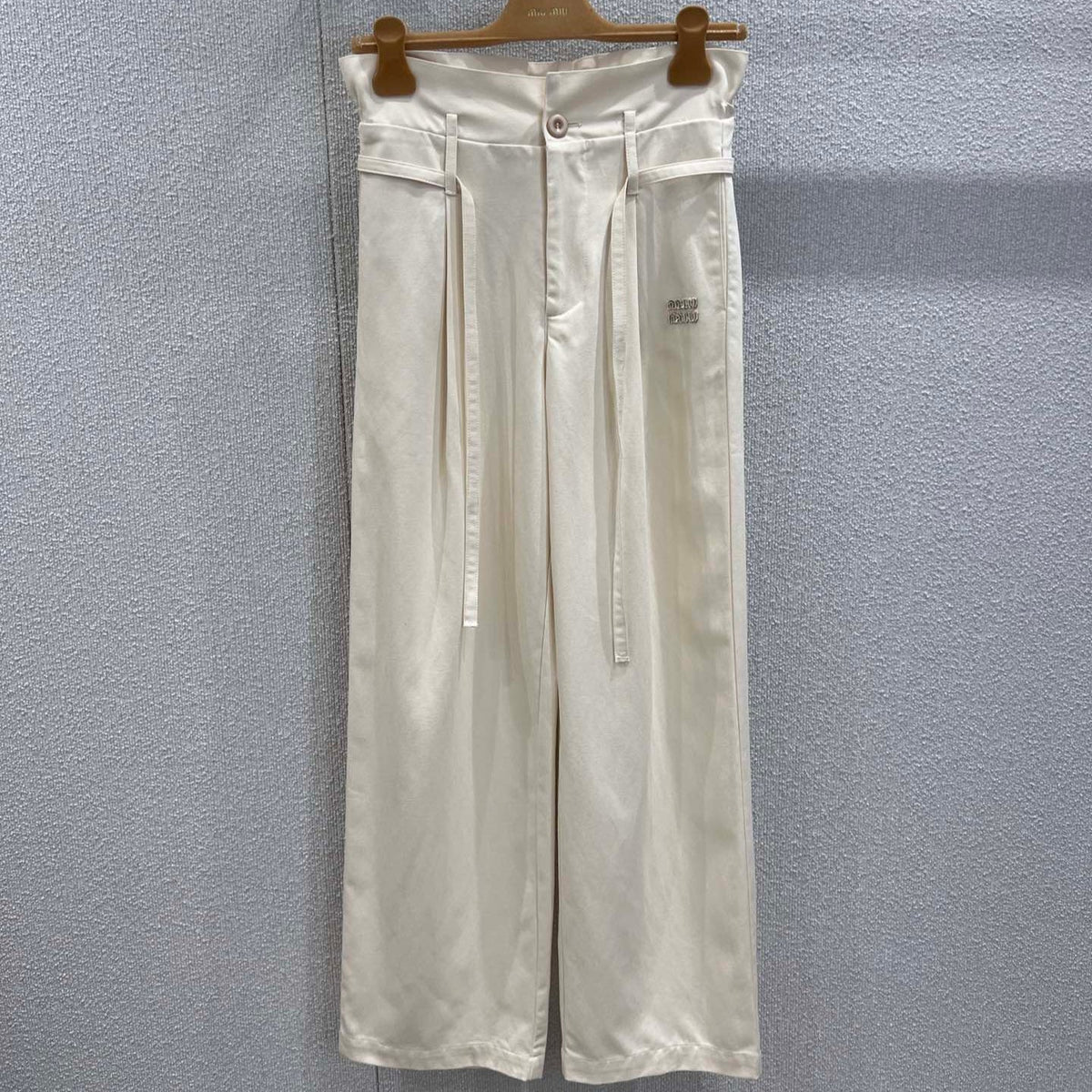 MIUMIU DRAWSTRING TROUSERS STYLE 6