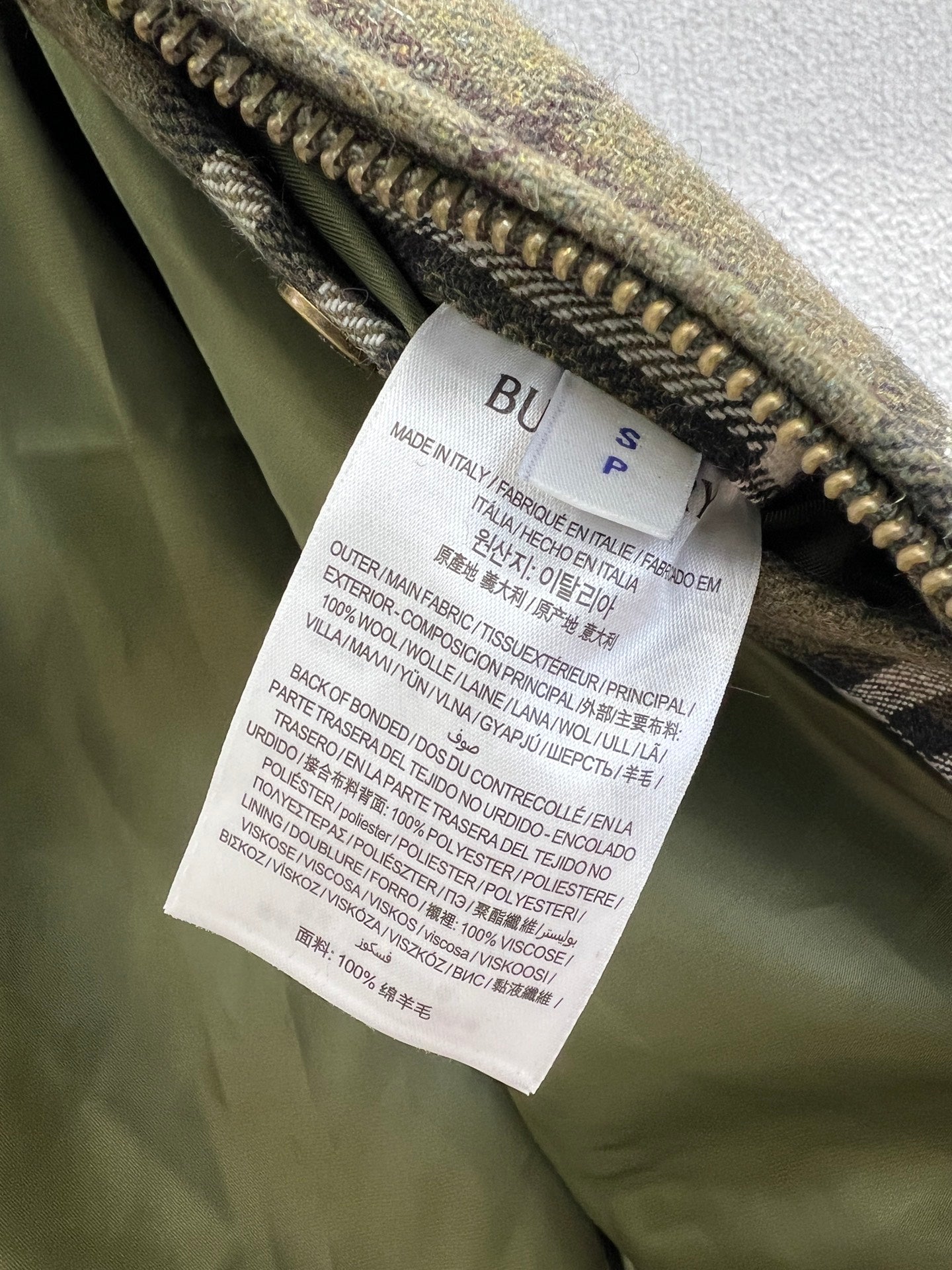 BURBERRY 25S PLAID JACKET 0017