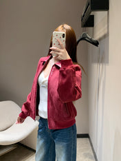 HERMES 25S SUEDE JACKET 385