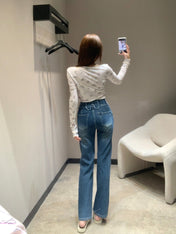 LP 26S JEANS WITH TWO BOW DETAILS 621