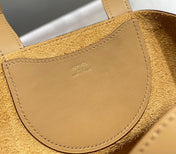 HERMES 25S IN THE LOOP 18 IN LIGHT CARAMEL CALFSKIN SILVER HARDWARE