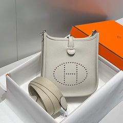 MINI NEO 18 EVELYNE BAG IN GREY GRAINED CALFSKIN