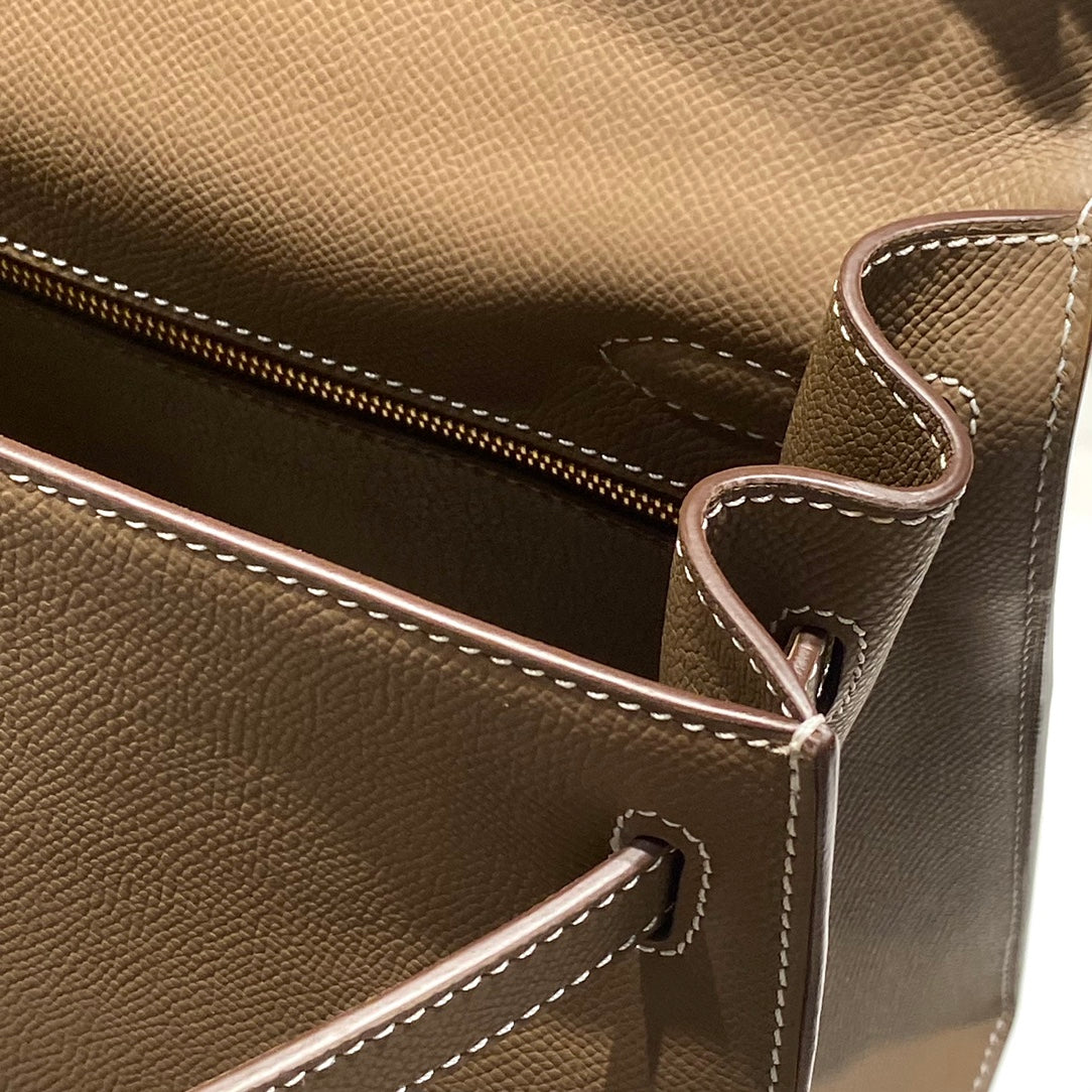 KELLY 32CM IN ETOUPE EPSOM CALFSKIN GOLD HARDWARE