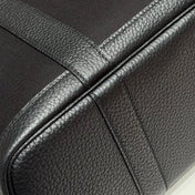 GARDEN PARTY 30CM IN BLACK TOILETS COTTON CANVAS AND CALFSKIN
