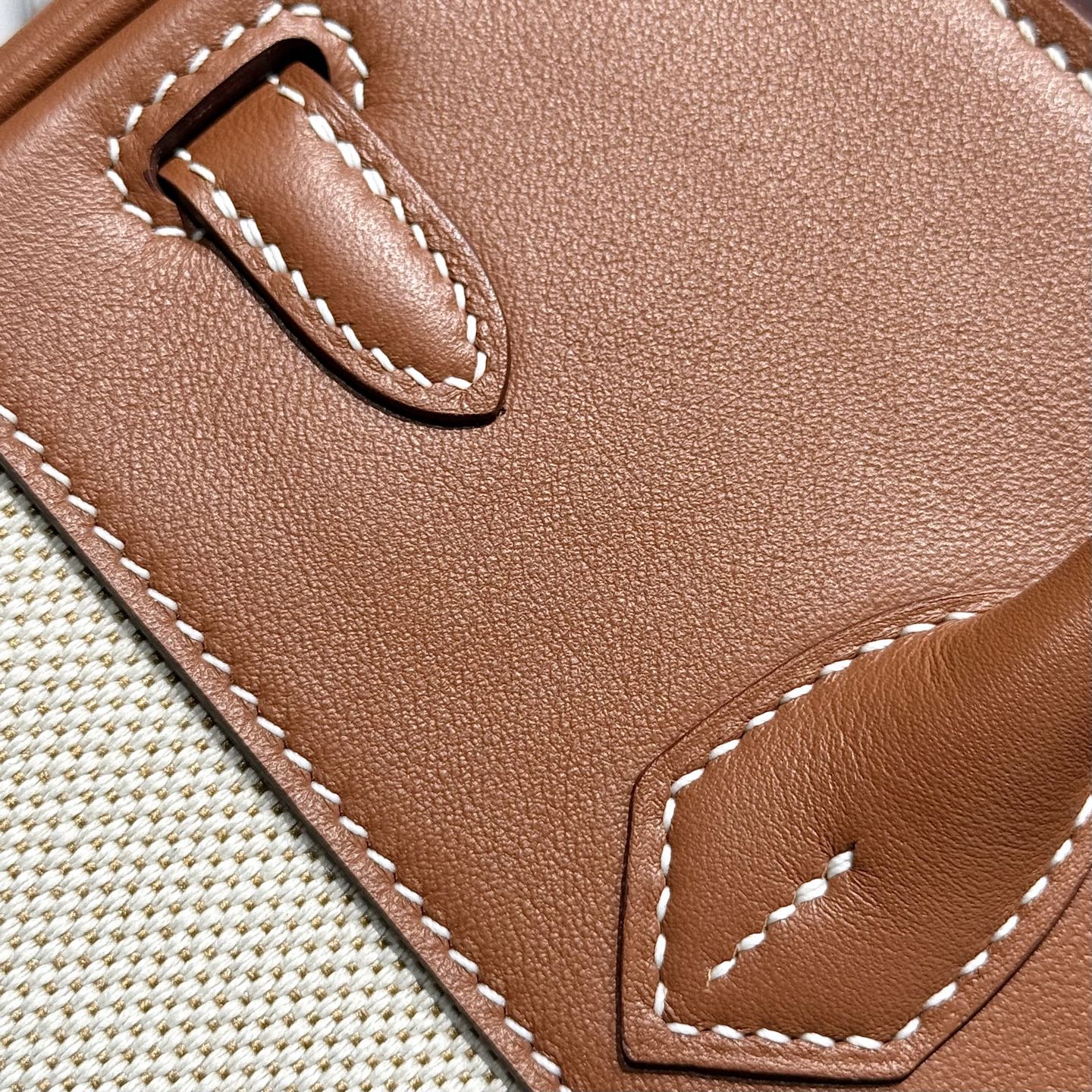 HM BIRKIN 25CM IN VEAU BARENIA SWIFT CALFSKIN ERCU TOILE CANVAS