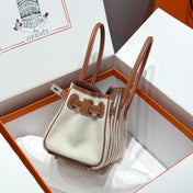 BIRKIN SHOULDER 29 IN GOLD CALFSKIN ÉCRU/BEIGE/FAUVE/ROSE POP/NOIR EMBROIDERY CANVAS