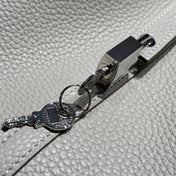 HERMES 25S PICOTIN LOCK 22 IN IVORY CALFSKIN SILVER HARDWARE