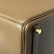 25S HERMES BIRKIN 25 IN DARK BROWN CALFSKIN GOLD HARDWARE