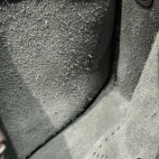 HERMES 25S MINI EVELYNE 18 IN CHARCOAL GRAY PATTERNED STRAP CALFSKIN SILVER HARDWARE