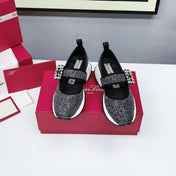 VIV' RUN BABIES SNEAKERS IN BLACK LUREX