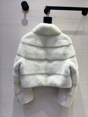 DIOR 25S SHORT VELVET MINK COAT 573