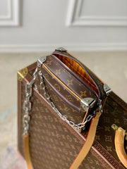 MINI SOFT TRUNK 18 IN BROWN MONOGRAM MACASSAR CANVAS