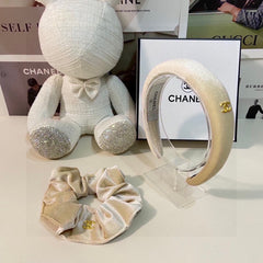 WHITE VELVET HAIRBAND 124630