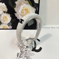 WHITE TWEED HAIRBAND 124640