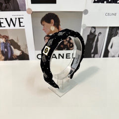 HAIRBAND CC LOGO BLACK FOR WOMEN 151340