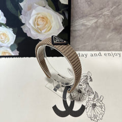 HAIRBAND IN DESERT BROWN KNITTED WOOL 381466