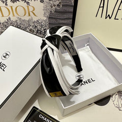 BLACK MIX WHITE SILK HAIRBAND 412467