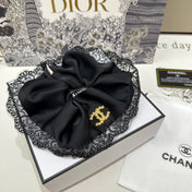 BLACK SILK SCRUNCHIE 432826