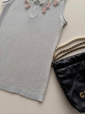 CHANEL 26S KNIT SLEEVELESS TOP STYLE 1185