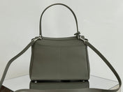 RODEO SMALL BAG 29 IN KHAKI GREEN SMOOTH CALFSKIN SILVER HARDWARE