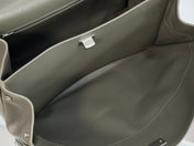 RODEO MEDIUM BAG 35 IN KHAKI GREEN SMOOTH CALFSKIN SILVER HARDWARE