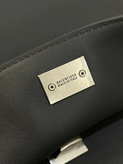 RODEO LARGE BAG 40 IN GREY SMOOTH CALFSKIN SILVER HARDWARE