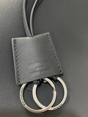 RODEO LARGE BAG 40 IN GREY SMOOTH CALFSKIN SILVER HARDWARE