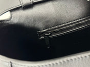 DOWNTOWN M CROSSBODY BAG 32 IN BLACK SOFT LAMBSKIN