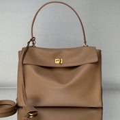 RODEO MEDIUM BAG 35 IN CAMEL BEIGE SMOOTH CALFSKIN GOLD HARDWARE