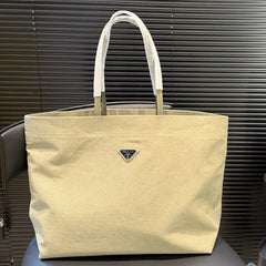 LARGE TOTE BAG 38 IN BAJA WHITE RE-NYLON