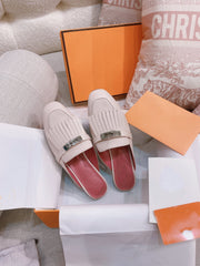 0Z Mule Fringed Light Pink