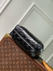 NOÉ TRUNK PM 23 IN BLACK COUSSIN SILVER HARDWARE