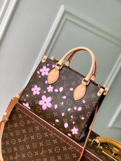 ONTHEGO PM CHERRY BLOSSOM IN SAKURA BROWN MONOGRAM COATED CANVAS