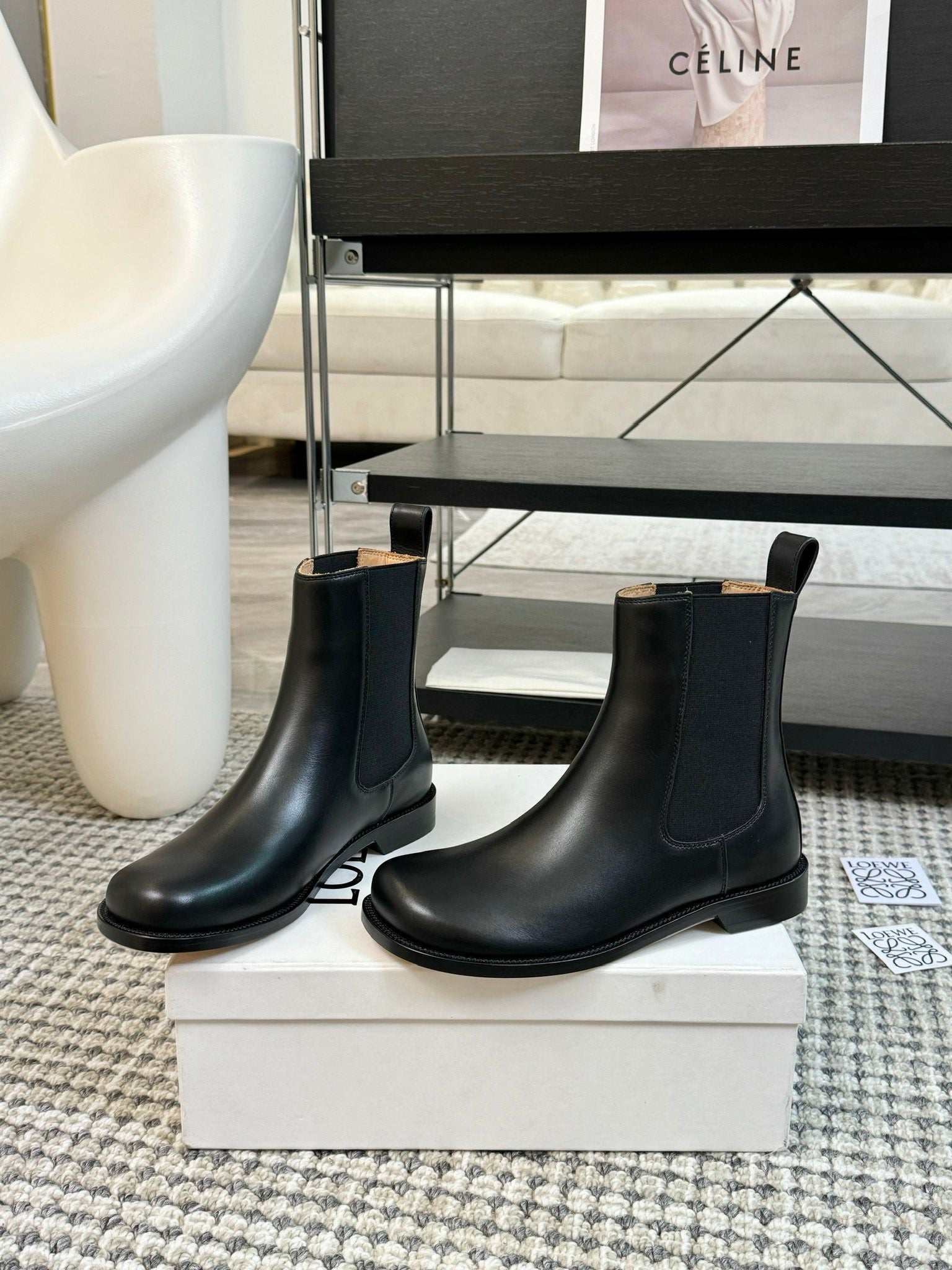 LW CAMPO CHELSEA BOOT BLACK CALFSKIN