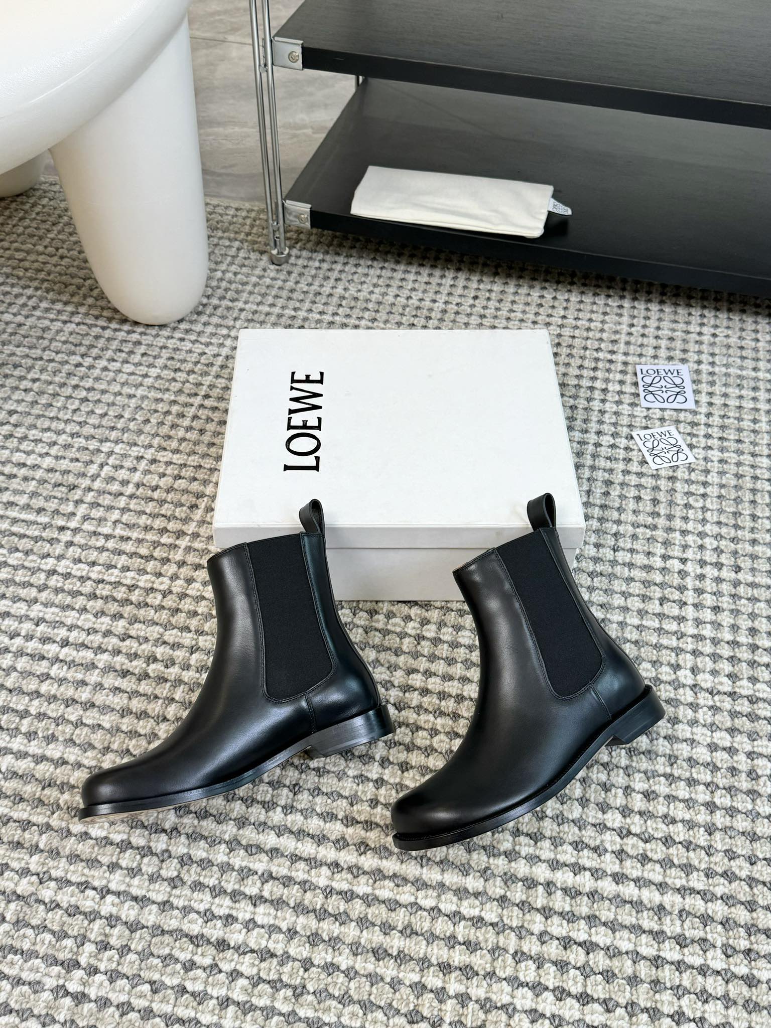 LW CAMPO CHELSEA BOOT BLACK CALFSKIN