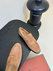 CLASSIC LOAFERS IN TERRACOTTA SUEDE