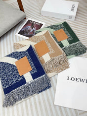 ANAGRAM SCARF 140 CM IN CAMEL BEIGE WOOL 410213