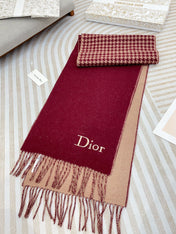 SCARF 180 CM IN BURGUNDY RED CASHMERE 419821