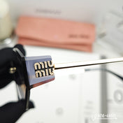 LOGO SUNGLASSES 68043 IN GOLD METAL GREY LENS