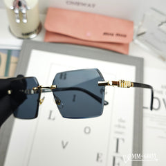 LOGO SQUARE SUNGLASSES 68033 IN METAL