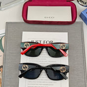 EMBOSSED LOGO OVAL FRAME SUNGLASSES 69100 IN ACETATE