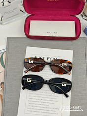 OVAL FRAME SUNGLASSES 58053 IN ACETATE