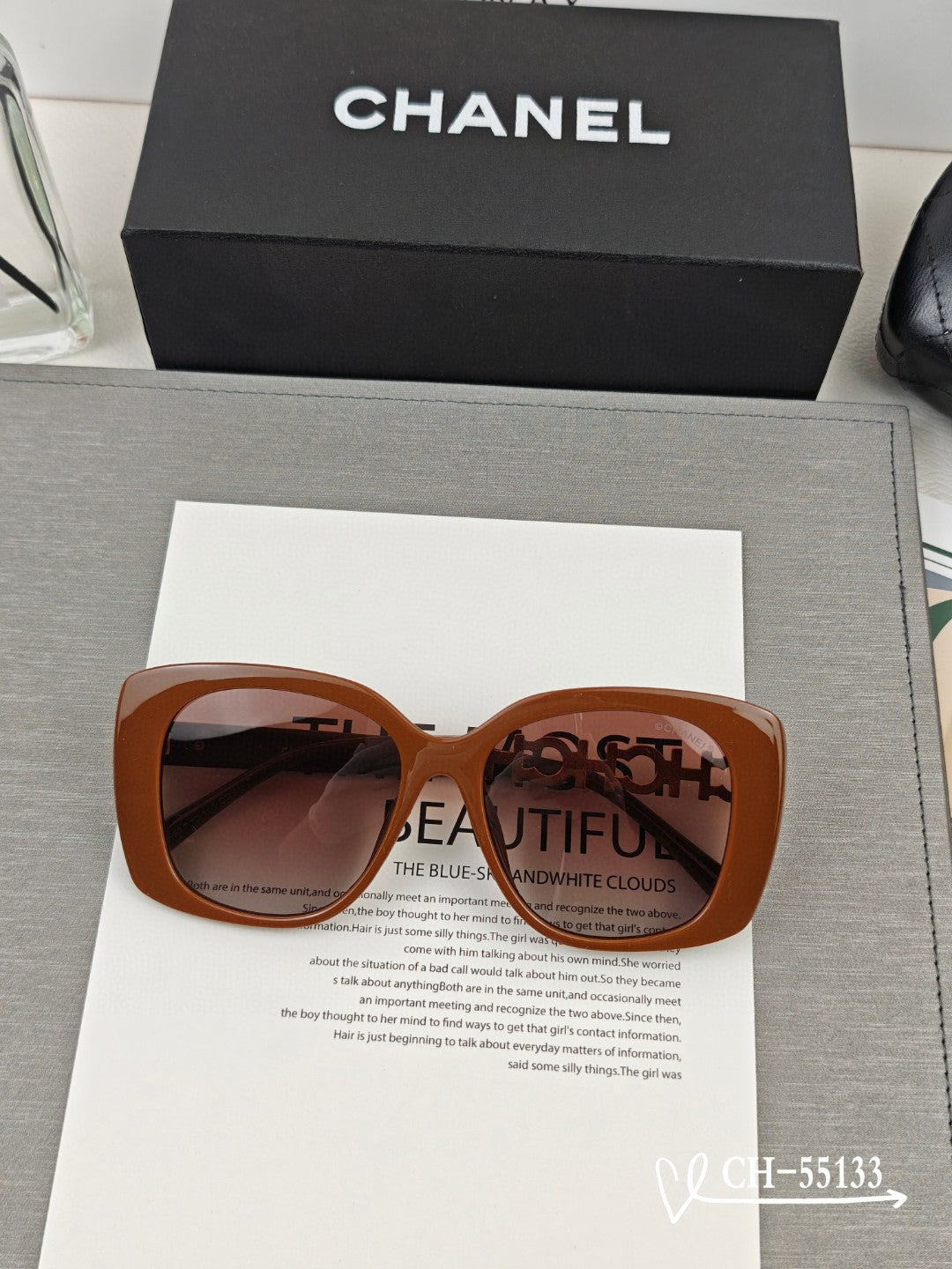 SQUARE SUNGLASSES 55133 IN ACETATE METAL FRAME