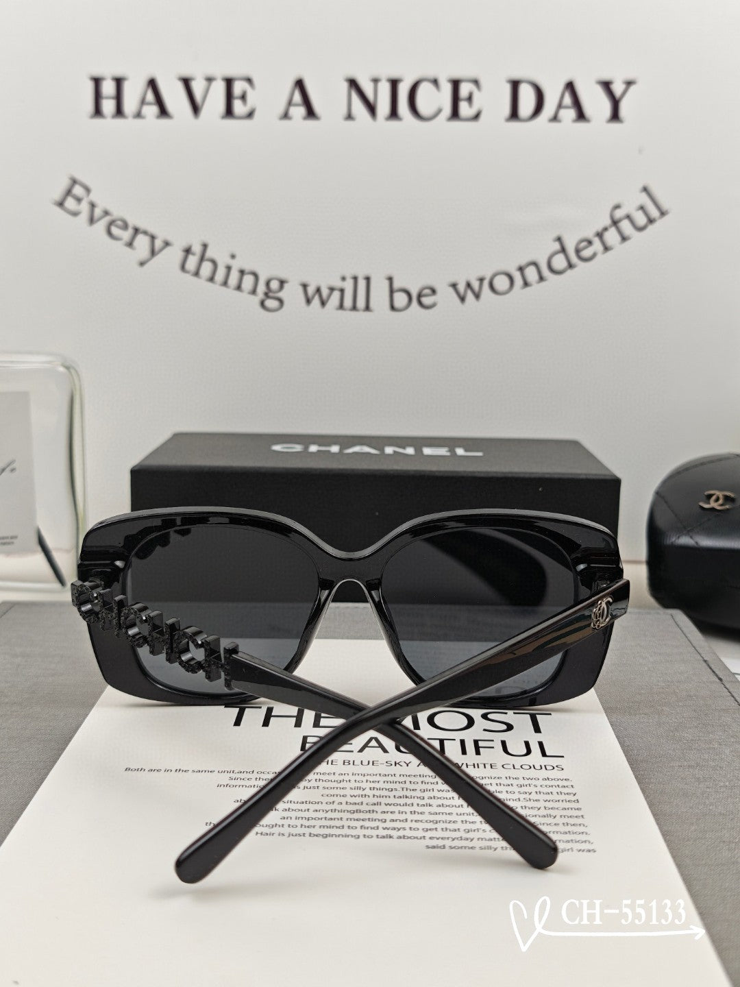 SQUARE SUNGLASSES 55133 IN ACETATE METAL FRAME