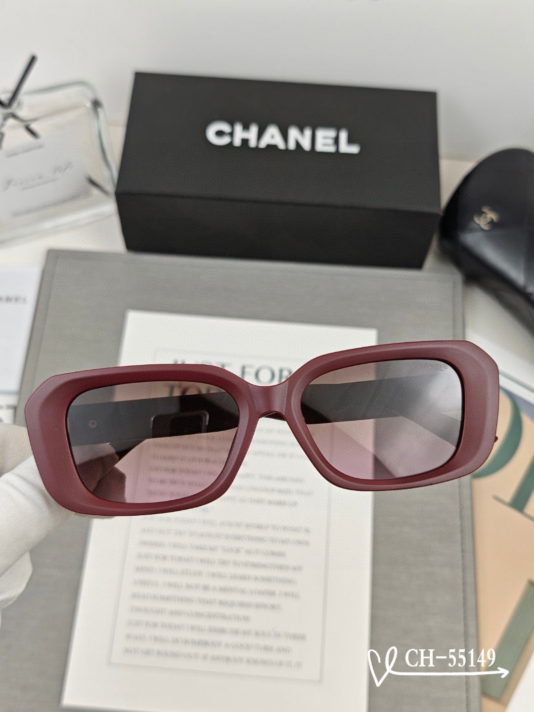 RECTANGULAR SUNGLASSES 55149 IN ACETATE