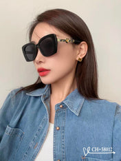 SQUARE SUNGLASSES 58012 IN ACETATE